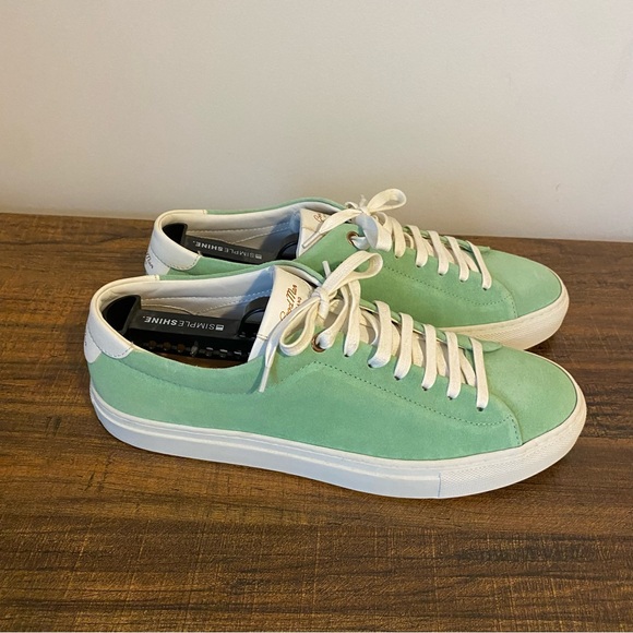 GoodMan Brand Mint Green Suede Leather Sneakers size 8.5